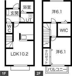 クレール栗崎の物件間取画像